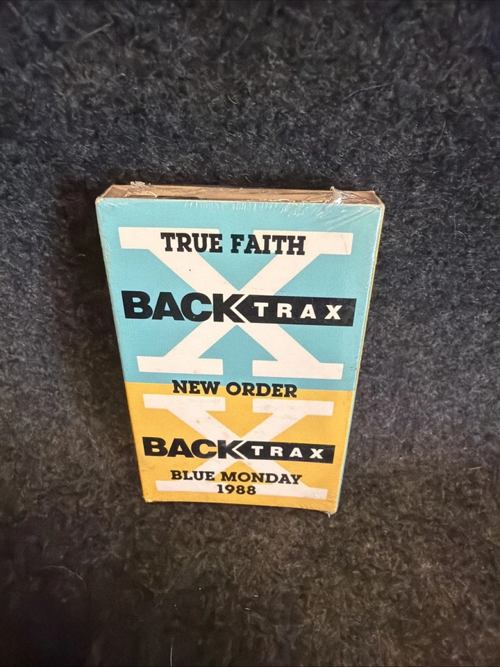 New Order - True Faith Blue Monday 1988 Single Cassette Blue/Yellow Backtrax New - Image 2 of 4