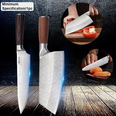1/2PCS Stainless Steel Chef Knife Sashimi Vegetable Fruit Beef Fish Kitchen Use