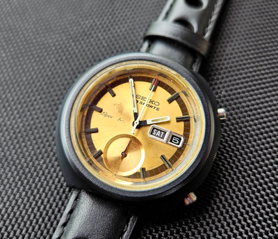 Seiko 5 Sports Speedtimer 6139-8010 black PVD automatic chrono