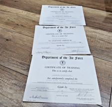 3x Zertifikat US Air Force Ramstein 1950er Ford Oldtimer Training