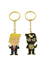 Mini Dancing President Donald Trump Keychain Funko Pop Fun Gift Challenge Coin