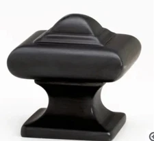 8 Beautiful 1-1/4" Alno Geometric Square Knobs Bronze