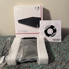 LG SP80NB60 Ultra Slim Portable DVD Writer   USB 2.0, M-DISC, Mac  Windows Comp