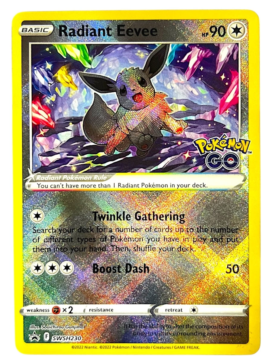 Radiant Eevee Pokémon TCG Cards for sale | eBay