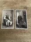 JOHN W. JANUARY CIVIL WAR VETERAN PRISON SURVIVOR 2 CABINET CARDS PHOTOS 1890