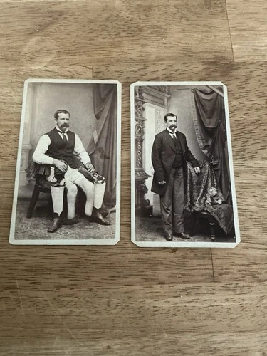 JOHN W. JANUARY CIVIL WAR VETERAN PRISON SURVIVOR 2 CABINET CARDS PHOTOS 1890