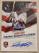 2015 USA Baseball 15U National Team Signatures #12 Jared Hart #'d 070/299