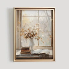 Fall Decor Print, Autumn PRINTABLE Art, Light Academia Autumn Painting Cozy Art