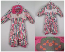 Obermeyer Kids Gum Drop Snow Suit Stripes Girl's Size 2 #J2717