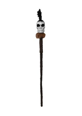 Plastic 3 Pc Shrunken Head Witch Doctor Voodoo Daddy Healing Stick