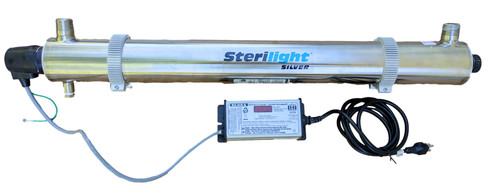 Sterilight Silver S12Q-PA UV System, 15 GPM, 1" / 3/4" ports, 110 Volt