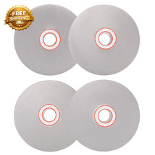 Diamond Flat Lap Disc Set 4 X 5/8 Arbor 600/1200/2000/3000 Grit Grinding Wheel
