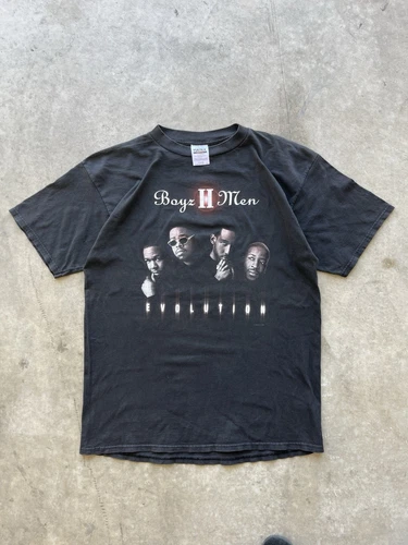Boyz II Men Evolution Tour Rap RNB Shirt Men's 1990s vintage concert t-shirt, vintage, size XL, single stitch, B+ condition
