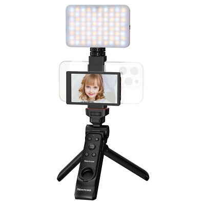 Newmowa Pink Selfie Light with Smart Light Sensor+Selfie Monitor+Phone Remote...