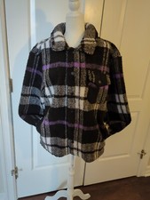Sherpa Shacket Snap Front Size M NWT