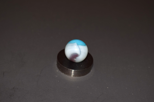 ⭐Rare Color Vintage 🥽Aquamarine 🥽Vitro Toy Marble Size .625"=5/5"=16mm MINT⭐ - Picture 7 of 7