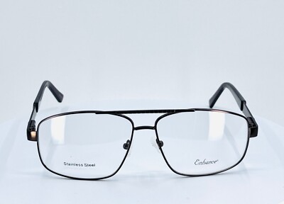 NEW ENHANCE 3920 MATT COFFEE Copper Aviator Full Rim Eyeglasses 62-15-150 B:45