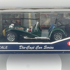 Kyosho 1/18 Die-Cast Car Series Caterham Super Seven Yellow Line 7020GY New Rare
