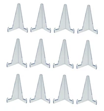 (Pack of 12) CSP Small Trading Card Stands - Unfoldable Triangle Display Stand
