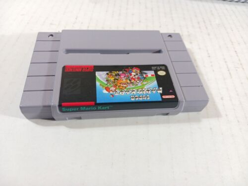 Super Mario Kart SNES Complete Authentic Tested Super Nintendo Box Manual Game - Picture 3 of 7