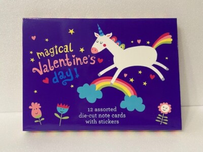 Papyrus Valetine's Day Assorted die-cut Note Cards | Magical V-Day