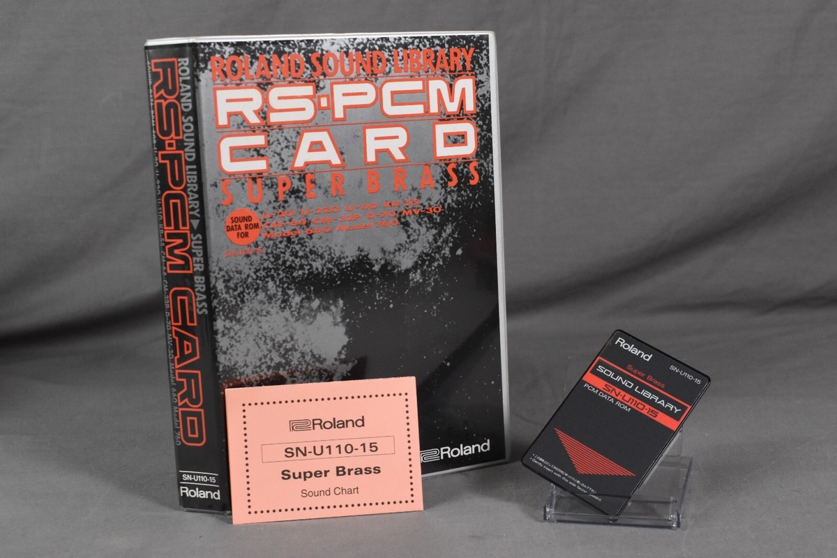 Roland SN-U110-15 Super Brass Sound Library ROM Card
