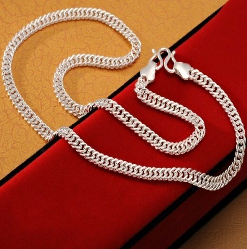 Real Pure S999 Fine Silver Chain Men 
