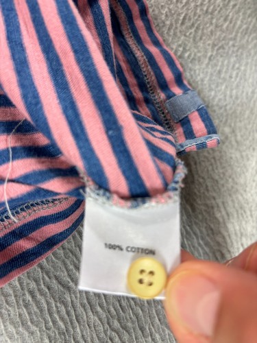 Polo Peter Millar cotone a righe manica corta (uomo piccola) rosa/blu - Foto 10 di 11