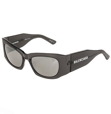 サングラス BALENCIAGA Woman Sunglasses Grey BB0327S 003 BALENCIAGA PANTHER 0327 Transparent Gray Fashion Unisex