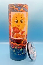 Custom Handcrafted Sunflowers "Good Morning " Sun 20oz Stainless Steel Tumbler