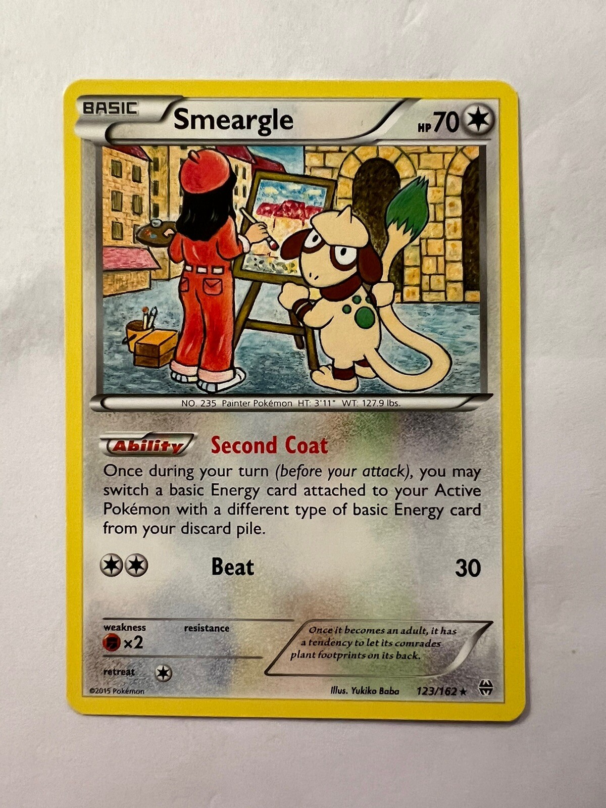 Pokémon TCG Smeargle BREAKthrough 123/162 Regular Rare NM