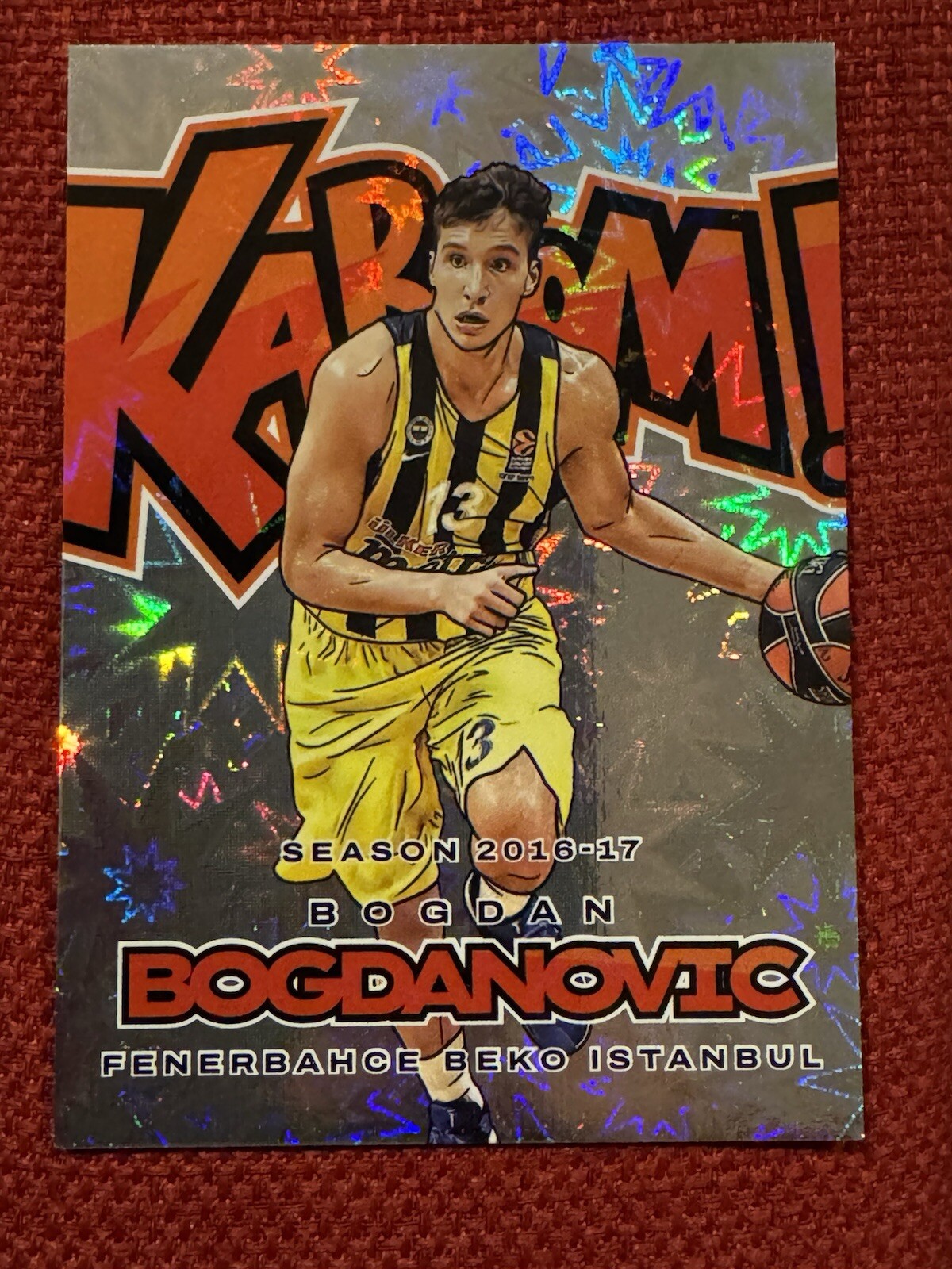 2023-24 Panini Crown Royale EuroLeague Bogdan Bogdanovic #10 Kaboom Case Hit SSP