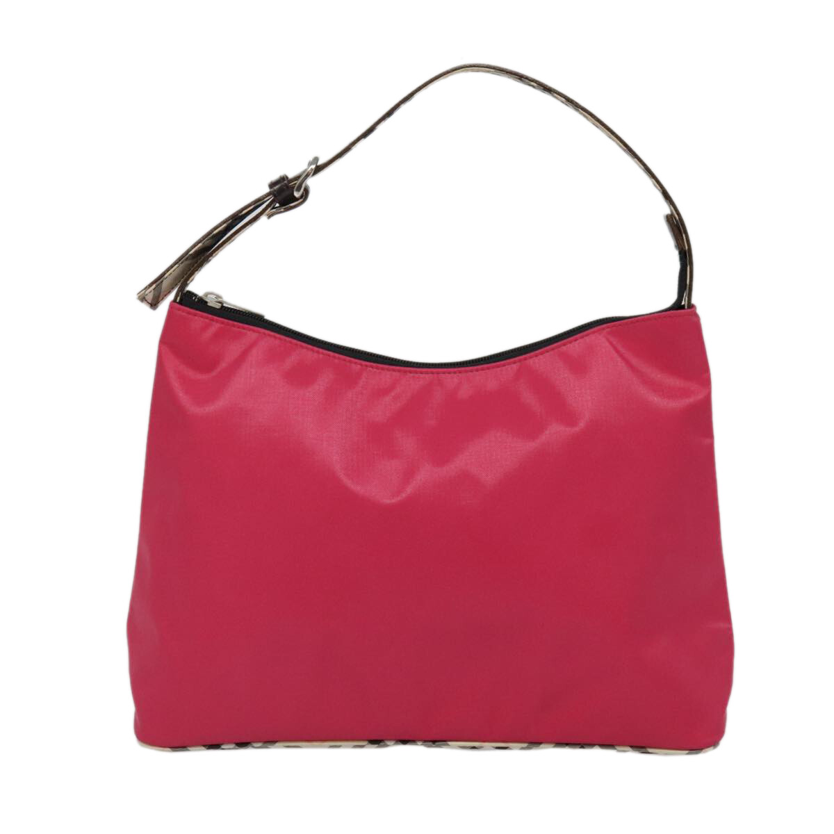 【美品】BURBERRY バーバリー ハンドバッグ 自立式 ピンク ノバチェック □ 44962☆年 バーバリーロンドン ハンドバッグ ノヴァチェック