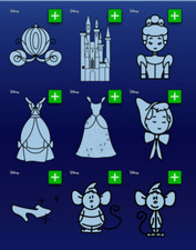 [DIGITAL] Topps Disney - Princess Pictogram 25 Cinderella Craftables 9x - Pick