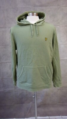 Lyle Scott Men's Hoodie Long Sleeve Olive Green Size XL