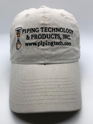 Piping Tech & Products Inc Cap Hat Adult Adjustable Beige 100% Cotton