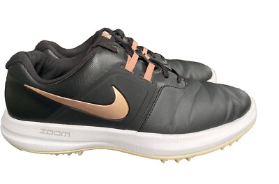 Nike Women Roshe G Tour Golf Shoe SIZE US AR5582-001  (Black/White/Bronze)