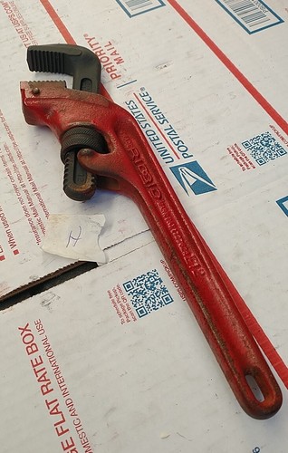 Ridgid E-12 Capacity offset Pipe Wrench 