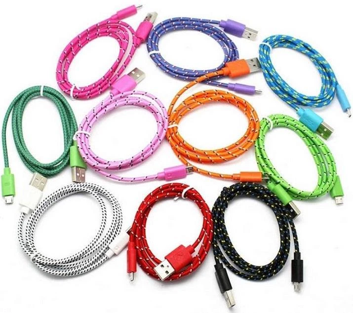 3FT 1M Braided Data Sync MICRO USB Charger Cable FOR Samsung S Lg Sony Nokia htc - Image 3 of 4