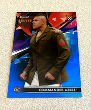 2021 Topps WWE Smackdown Blue Refractor #50 Commander Azeez /150