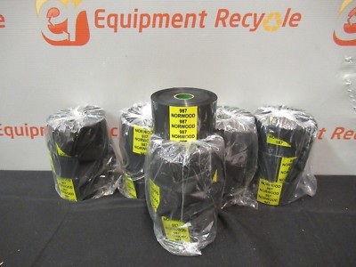 Lot of 16 Norwood 987 Black Wax Resin Print Ribbon Hot Printer 2'' X 1000' Rolls