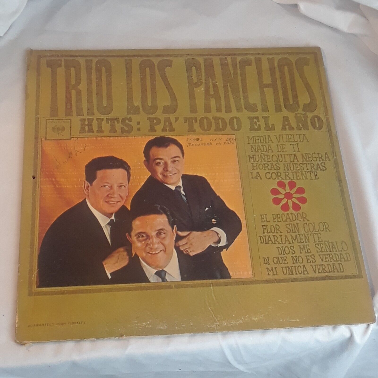 Trio Los Panchos - Hits: Pa Toda El Ano Vinyl Record Latino/ Columbia  q1