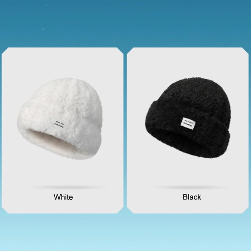 Ski Hat Women Winter Outdoor Heat Storage Warm Plush Knitted Sports Cap Cycling - Picture 9 of 12