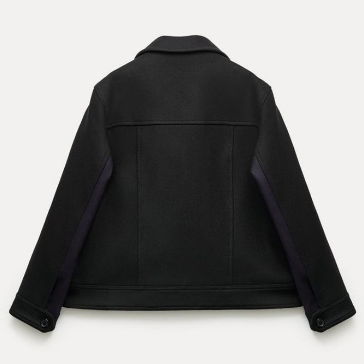 ZARA 新品 完売　ZWコレクション MANTECOウール混紡コート Zara ZW Collection Manteco Wool Blend Fitted Coat Black Size