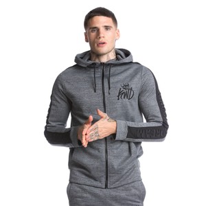 Kings Will Dream KWD Tracksuit Top Poly Zipped Hoodie Grey Marl Black Risha | eBay