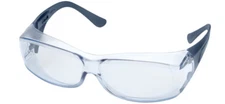 Delta Plus OVR-Spec III Safety Glasses Metal Detectable Temples Blue Lens