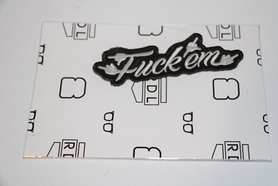 Rydex Collab White Black F**k em Patch Embroidered 