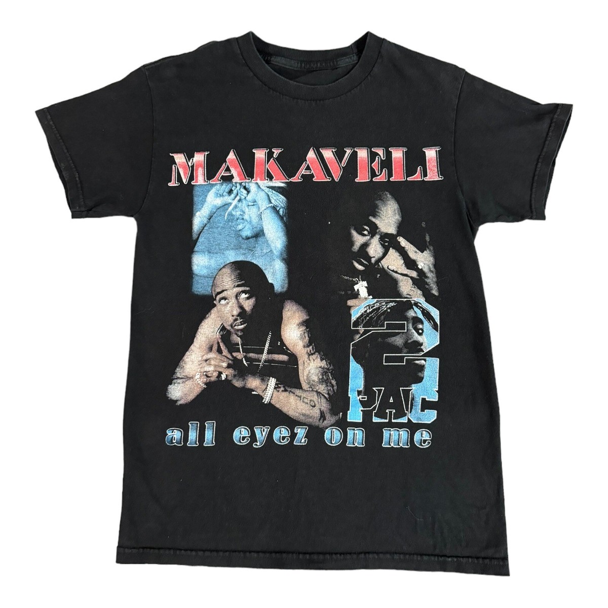 Vintage Bootleg TUPAC / 2PAC Makaveli all eyez on me T Shirt Size 