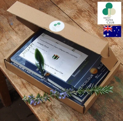 Leyton Watercolour Block Value Box,100% Cotton 300gsm Artist Quality Paper Pad