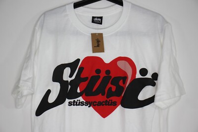 Stussy x Cactus Plant Flea Market Mens Medium Cactus Heart Tee T-Shirt NEW  A1612 | eBay
